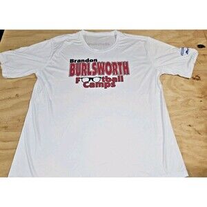 Arkansas Razorbacks Brandon Burlsworth Tshirt Men's XL White DriFit Football NEW
